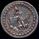 Face of a 1789 Live Free of Die medal commemorating the Fall of the Bastille