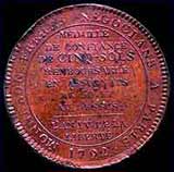 M&eacute;daille de Confiance de cinq-sols remboursable en Assignats de 50.ET